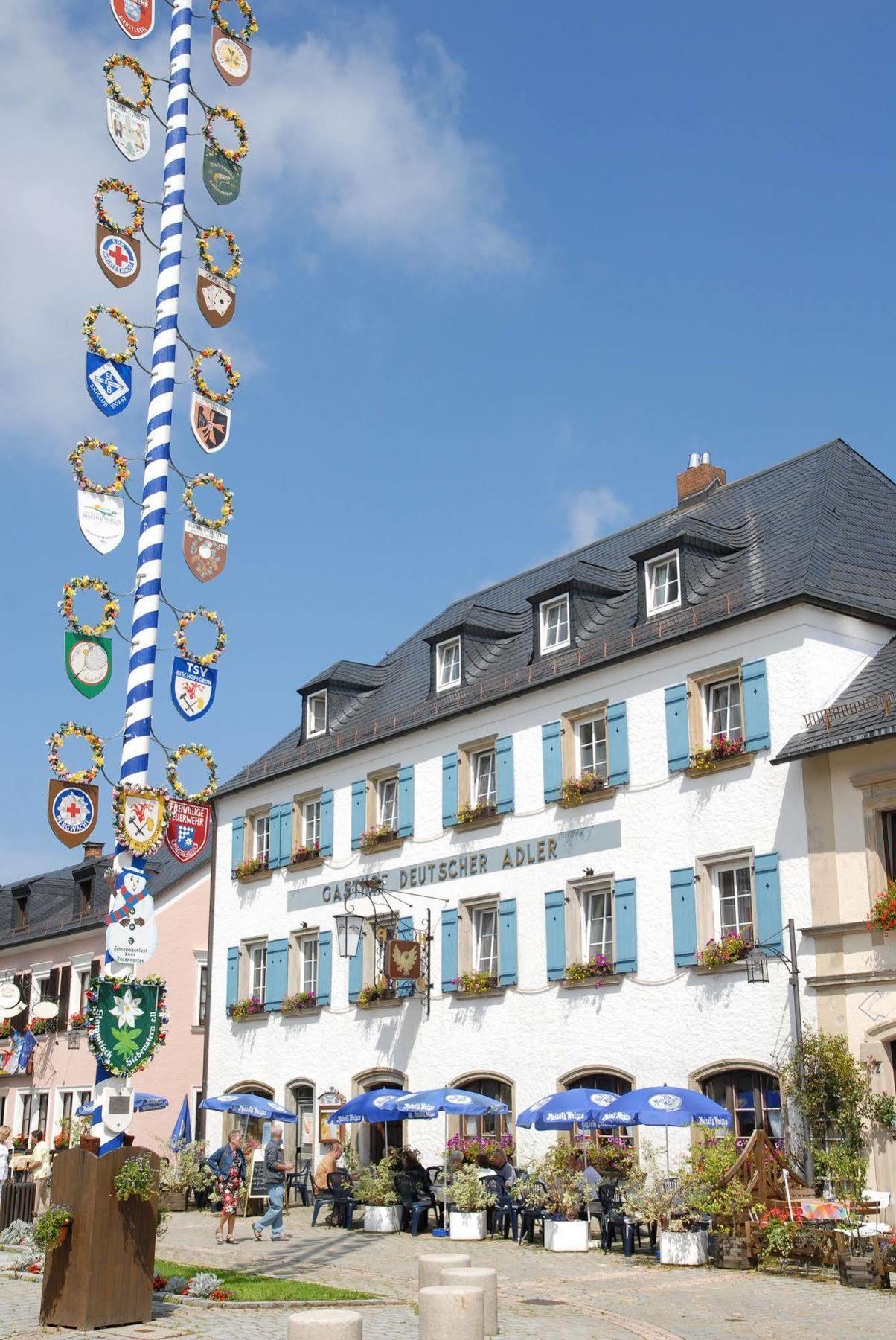 Gasthof Deutscher Adler Und Hotel Puchtler Bischofsgrün Dış mekan fotoğraf